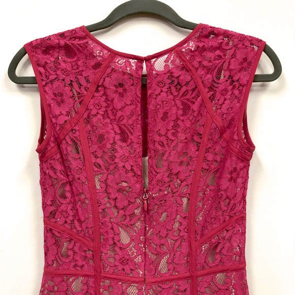 NWOT BCBGMaxAzria Turkish Rose Pink Dress - Picture 4 of 7